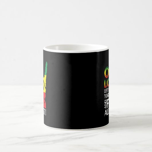 Jamaica One Liebe Reggae Caribbean Music Pride Fla Kaffeetasse (Mittel)