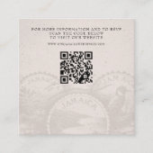 Jamaica Passport Wedding QR Begleitkarte (Vorderseite)