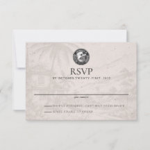 Jamaica Passport Wedding RSVP Card