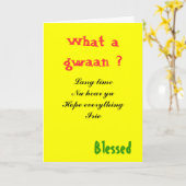 Jamaica Patios Grußkarten Karte (Gelbe Blume)