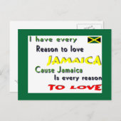 Jamaica Postkarte (Vorne/Hinten)