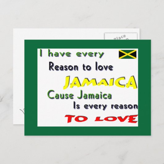 Jamaica Postkarte (Vorne/Hinten)
