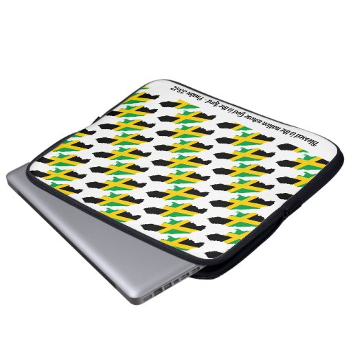 JAMAICA Psalm 33:12 Selige Nation Laptop Laptopschutzhülle (Vorne Knopf)