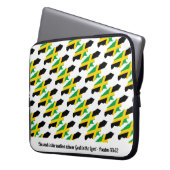 JAMAICA Psalm 33:12 Selige Nation Laptop Laptopschutzhülle (Vorderseite Links)