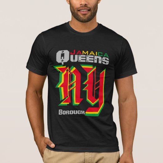 Jamaica Queens Blk. T-Shirt (Vorderseite)