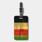 Jamaica Rasta Colors Caribbean Island Beach Gepäckanhänger (Vorderseite vertikal)