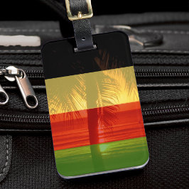 Jamaica Rasta Colors Caribbean Island Beach Gepäckanhänger