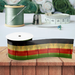 Jamaica Rasta Colors Caribbean Island Name Satinband