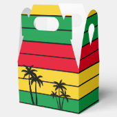 Jamaica Rasta Colors Island Palmen Geschenkschachtel (Geöffnet)