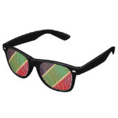 Jamaica Rasta Colors Karibik Urlaub Partybrille (Schrägansicht)