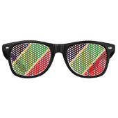 Jamaica Rasta Colors Karibik Urlaub Partybrille (Vorderseite)