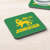 Jamaica Rasta Lion Getränkeuntersetzer (Linke Seite)