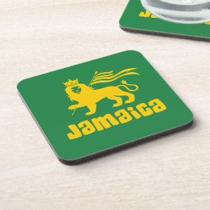 Jamaica Rasta Lion Getränkeuntersetzer