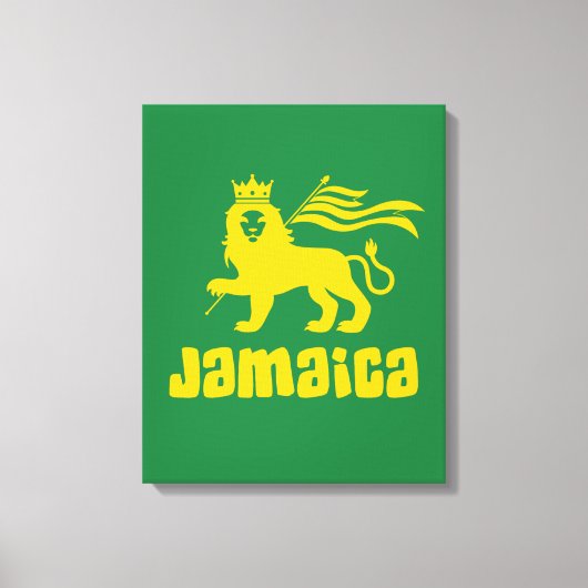 Jamaica Rasta Lion Leinwanddruck (Vorderseite)