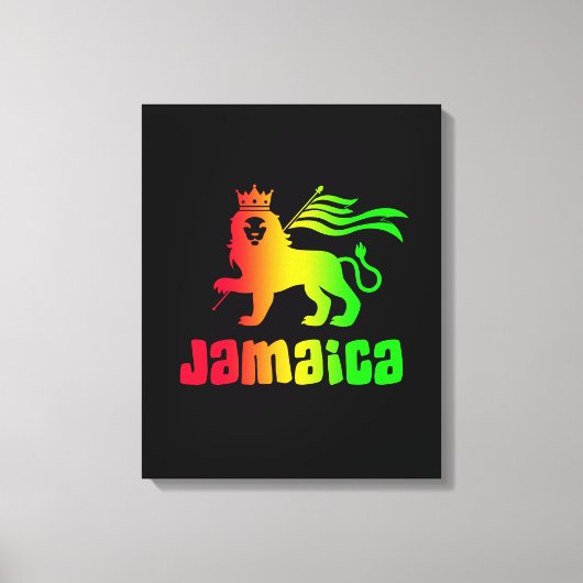 Jamaica Rasta Lion Leinwanddruck (Vorderseite)