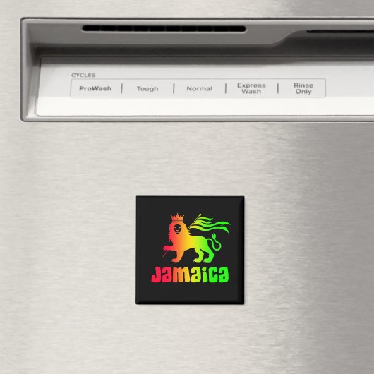 Jamaica Rasta Lion Magnet (In Situ (Geschirrspüler))