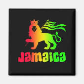Jamaica Rasta Lion Magnet (Vorne)