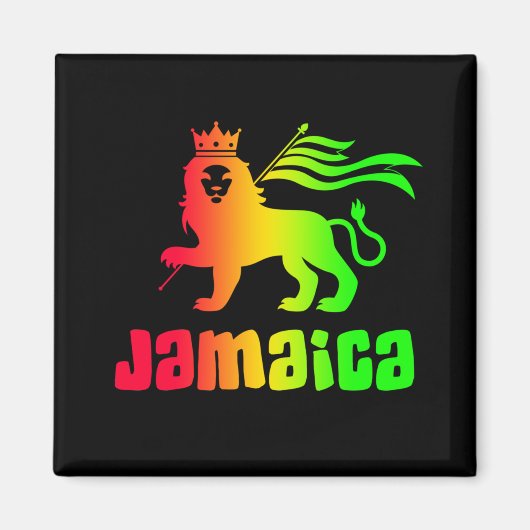 Jamaica Rasta Lion Magnet (Vorne)