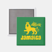 Jamaica Rasta Lion Magnet (Vorderseite/Rückseite)