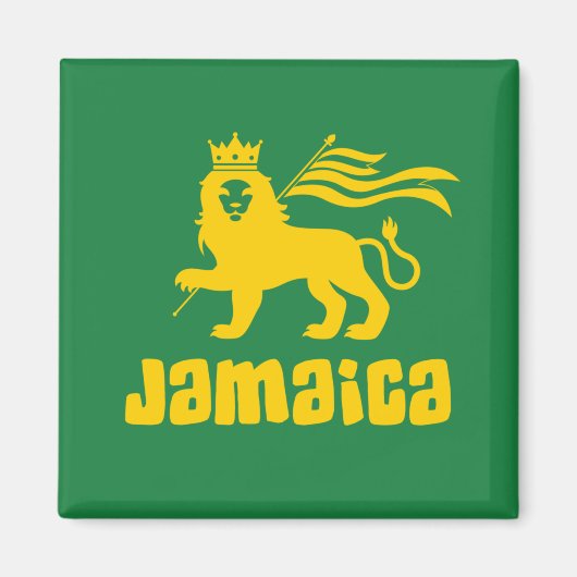 Jamaica Rasta Lion Magnet (Vorne)