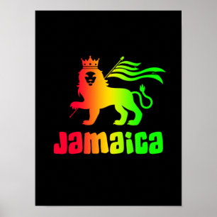 Jamaica Rasta Löwe  Poster