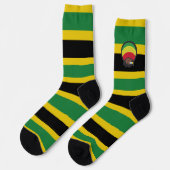 Jamaica Rasta Reggae Bobby Roots One Love Socks Socken (Linkes Detail)