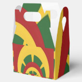 Jamaica Red Gold und Green Rasta Colors Geschenkschachtel (Geöffnet)