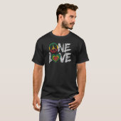 Jamaica Reggae Rasta Eine Liebe T-Shirt (Vorne ganz)