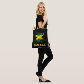Jamaica Retro Wasserfarben Jamaikanische Flagge Tasche (Am Model)