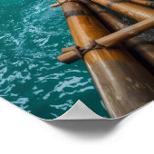 Jamaica river rafting poster (Ecke)