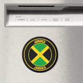 Jamaica Round Emblem Magnet (In Situ (Geschirrspüler))