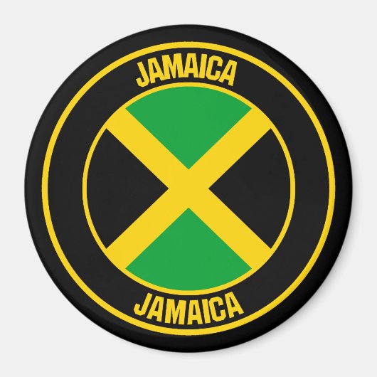 Jamaica Round Emblem Magnet (Vorne)