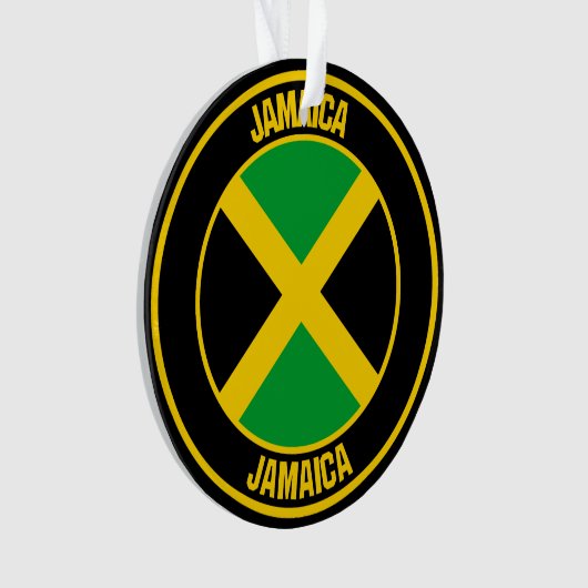 Jamaica Round Emblem Ornament (Vorderseite)