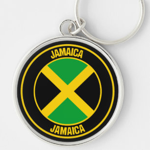 Jamaica Round Emblem Schlüsselanhänger