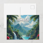 Jamaica schöne Bucht Postkarte (Vorne/Hinten)