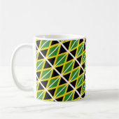JAMAICA Scripting Patriotic White Jamaican Flag Kaffeetasse (Links)