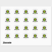 Jamaica Shield 2 Aufkleber (Blatt)