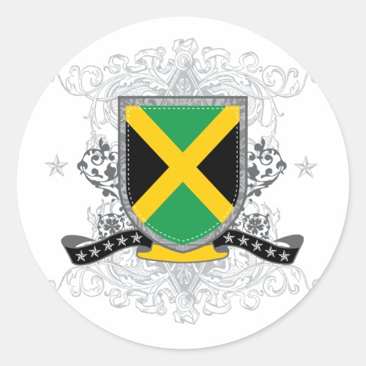 Jamaica Shield 2 Aufkleber (Vorderseite)