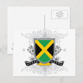 Jamaica Shield 2 Postkarte (Vorne/Hinten)