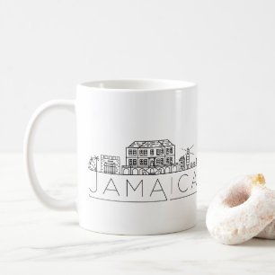 Jamaica Skyline Stylized Skyline Coffee Tasse