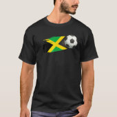 Jamaica Soccer Ball Jamaica Flag Jersey - Jamaikan T-Shirt (Vorderseite)