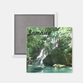 Jamaica Somerset Falls Foto Magnet Wasserfall (Vorderseite/Rückseite)