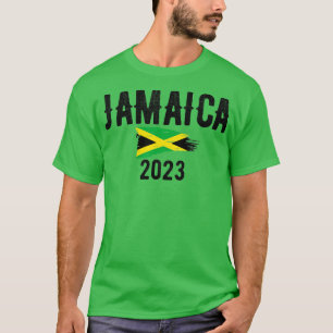 Jamaica Souvenir 2023 Vacation Trip Flag Design T-Shirt