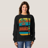 Jamaica Spring Break High School Retro Beach Graph Sweatshirt (Vorne ganz)