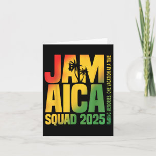 Jamaica Squad 2025 Abschluss Trip Family Vacation Karte