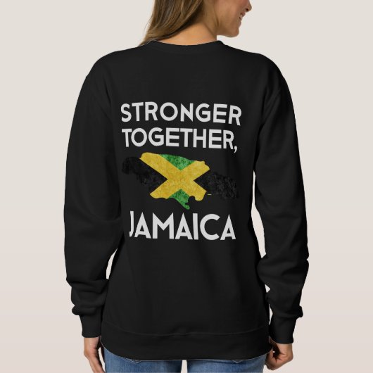 Jamaica Strong Hurricane Melissa Support Sweatshirt (Rückseite)