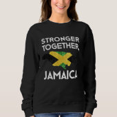 Jamaica Strong Hurricane Melissa Support Sweatshirt (Vorderseite)