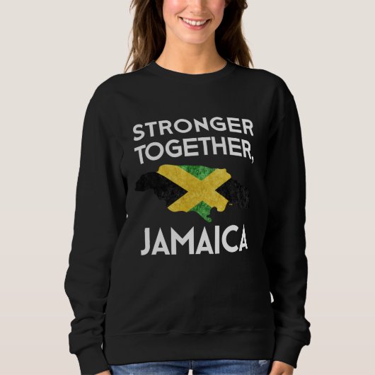 Jamaica Strong Hurricane Melissa Support Sweatshirt (Vorderseite)