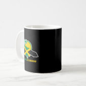 Jamaica Strong I Love Jamaican Flag Heart Women Me Kaffeetasse (Vorderseite Links)