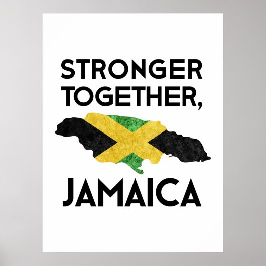 Jamaica Strong – Standing Together After Hurricane Poster (Vorne)